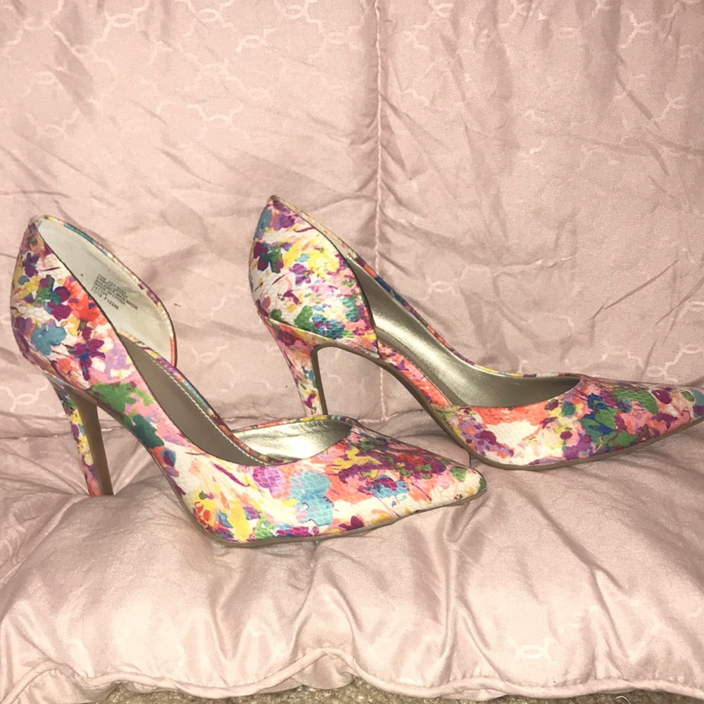 sexy floral high heels